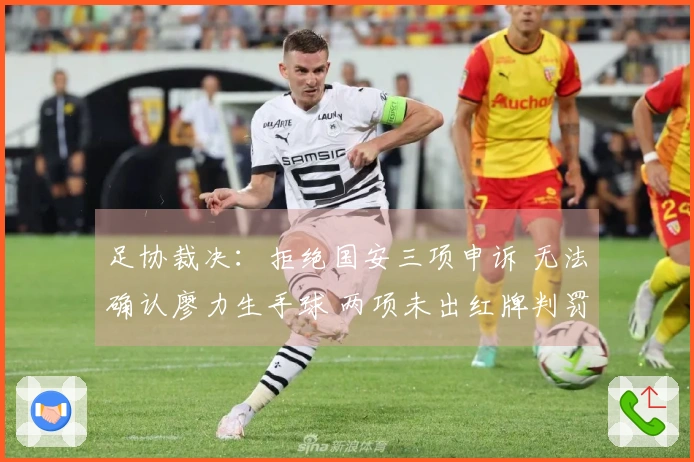 足协裁决：拒绝国安三项申诉 无法确认廖力生手球 两项未出红牌判罚正确